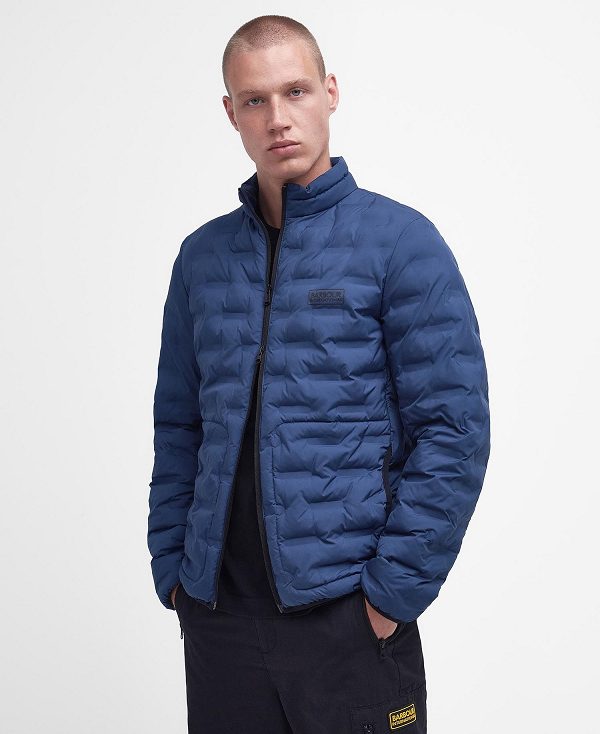 Barbour Edge Quilted Jacket Washed Cobalt | BABO87332