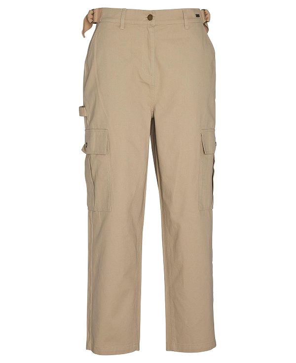 Barbour Elisha Cargo Trousers White Pepper | BABO89855