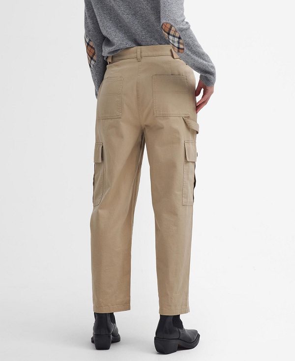 Barbour Elisha Cargo Trousers White Pepper | BABO89855