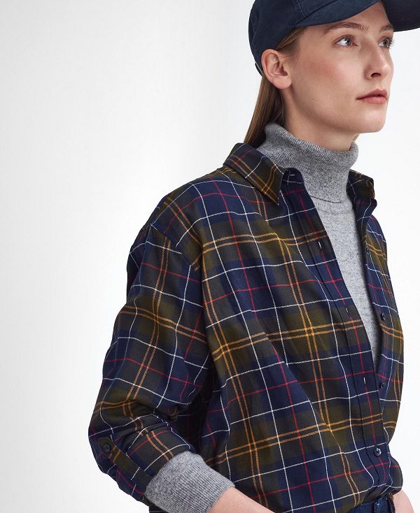 Barbour Elishaw Relaxed Long-sleeved Shirt Classic Tartan | BABO89524