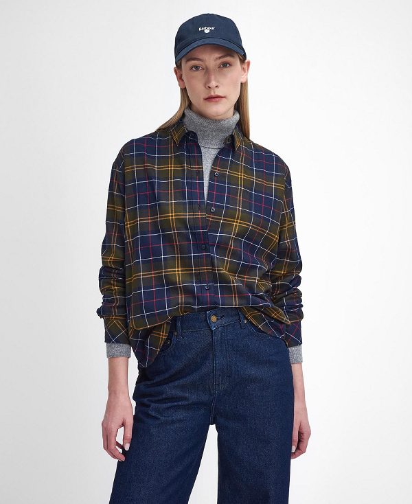 Barbour Elishaw Relaxed Long-sleeved Shirt Classic Tartan | BABO89524