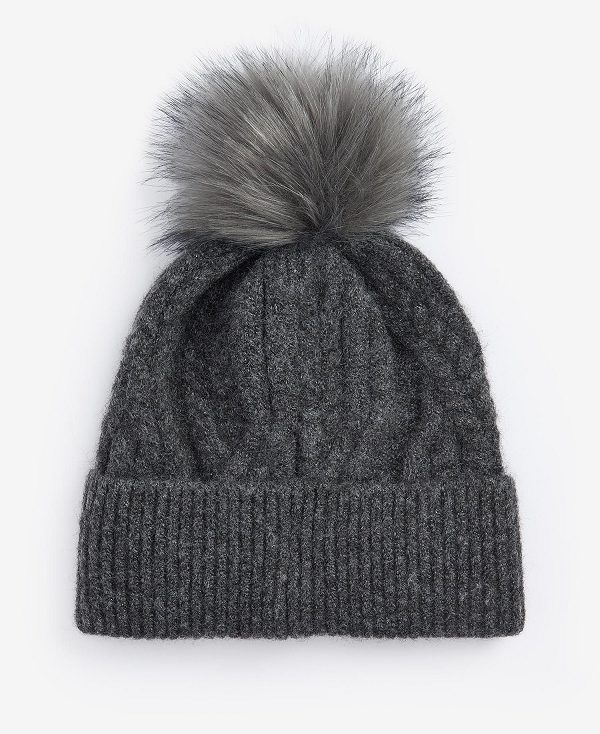 Barbour Elsdon Cable-knit Beanie Eggshell | BABO90014