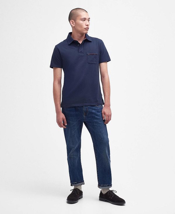 Barbour Elsdon Polo Shirt Navy | BABO88059