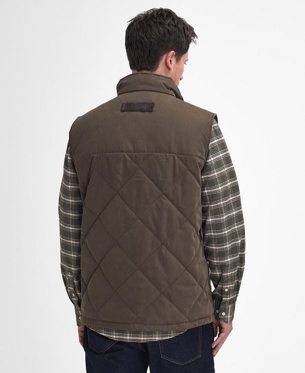 Barbour Elter Quilted Gilet Olive | BABO87566