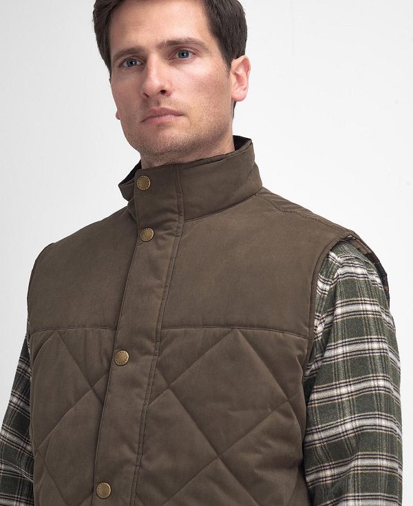 Barbour Elter Quilted Gilet Olive | BABO87566