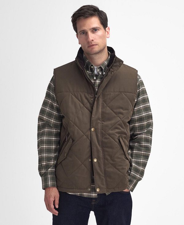 Barbour Elter Quilted Gilet Olive | BABO87566