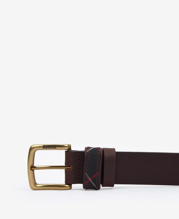 Barbour Esk Leather Belt Classic Brown | BABO88954