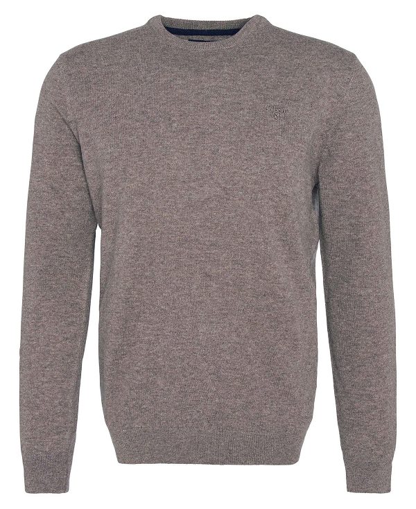 Barbour Essential Crew Neck Jumper Beige | BABO88653