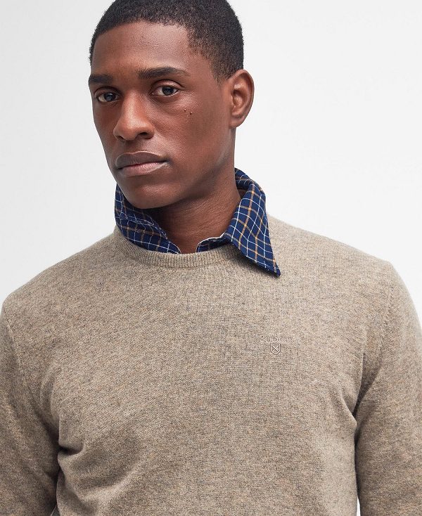 Barbour Essential Crew Neck Sweatshirt Charcoal | BABO88513