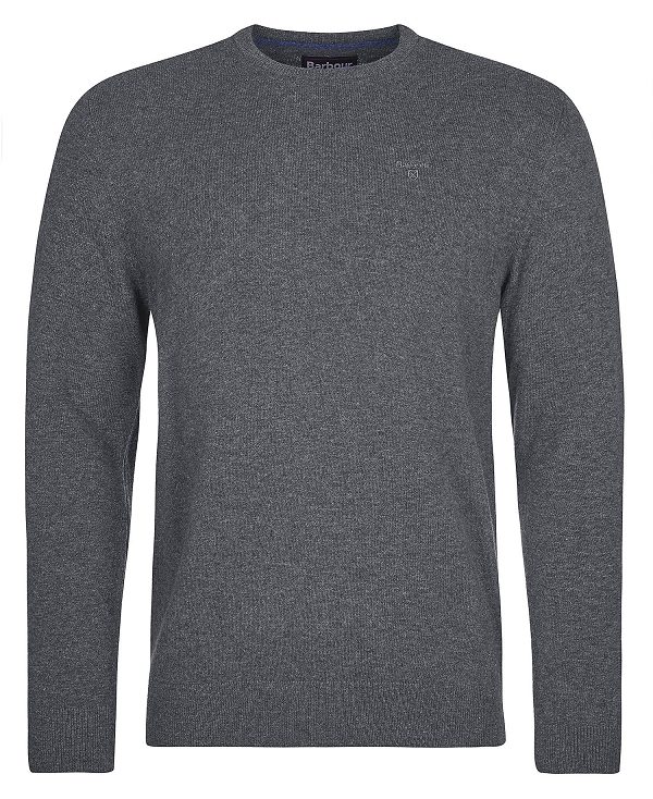 Barbour Essential Crew Neck Sweatshirt Grey Marl | BABO88535