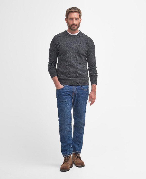 Barbour Essential Crew Neck Sweatshirt Grey Marl | BABO88535