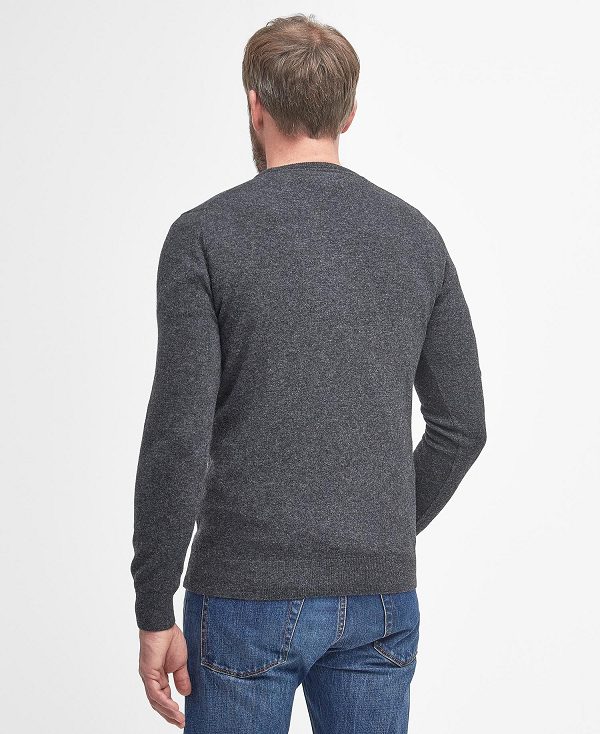 Barbour Essential Crew Neck Sweatshirt Grey Marl | BABO88535