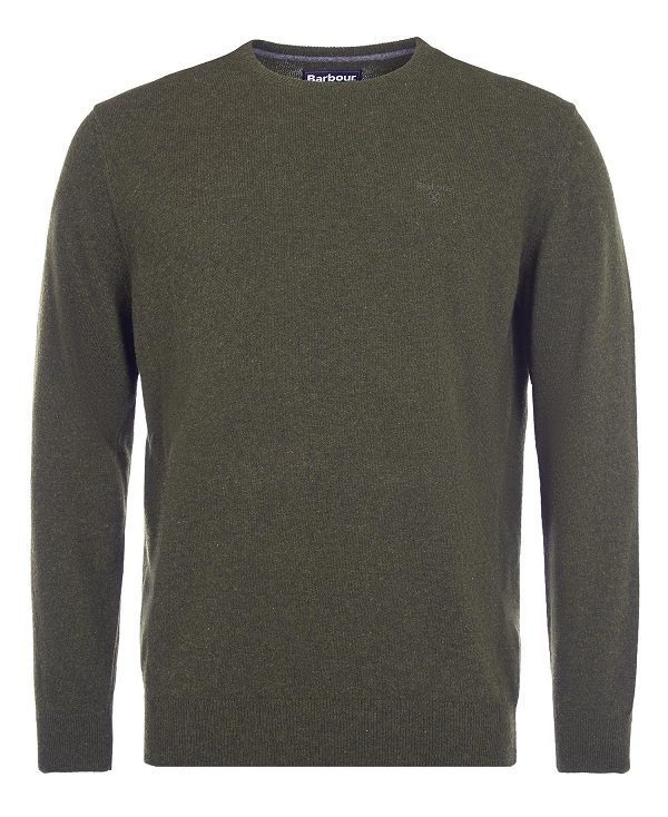 Barbour Essential Crew Neck Sweatshirt Grey Marl | BABO88546