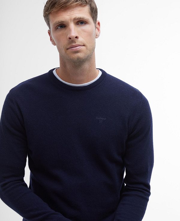 Barbour Essential Crew Neck Sweatshirt Grey Marl | BABO88563