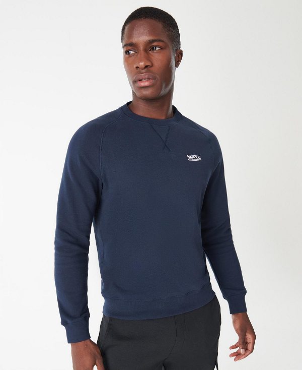 Barbour Essential Crew Sweat Anthracite Marl | BABO88434