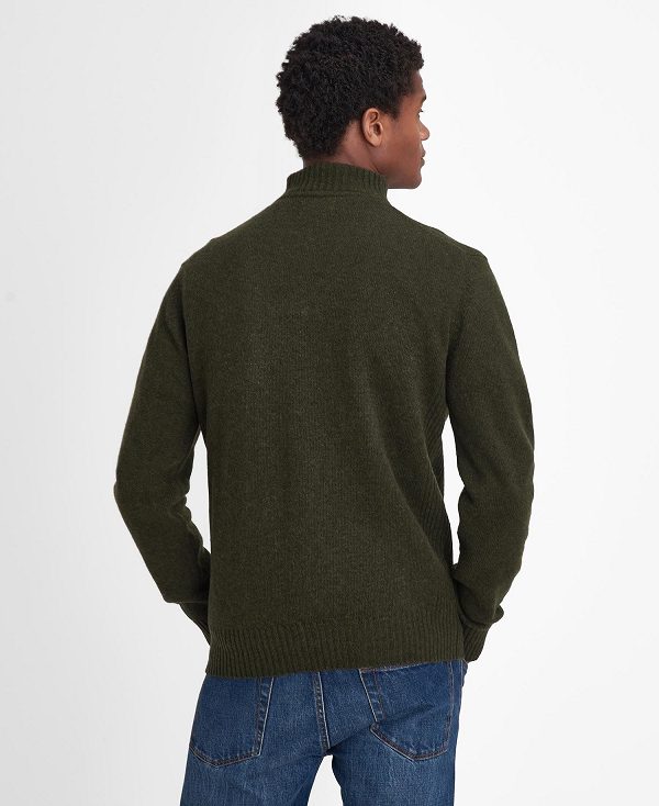 Barbour Essential Half-zip Jumper Green | BABO88652