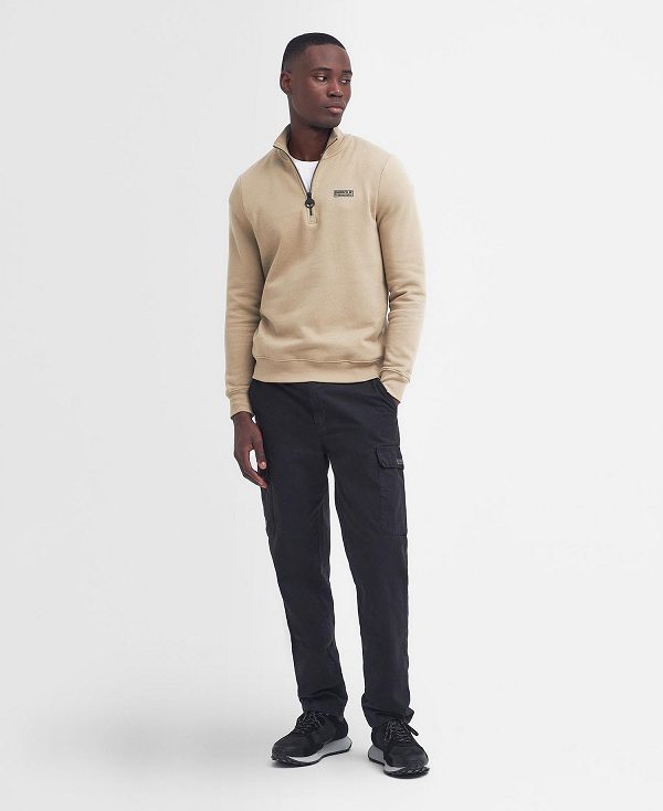 Barbour Essential Half-zip Sweatshirt Coriander | BABO88456