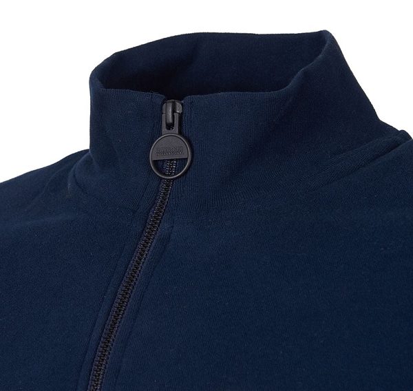 Barbour Essential Half-zip Sweatshirt Navy | BABO88429