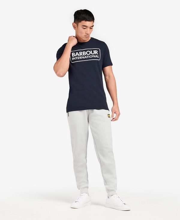 Barbour Essential Large Logo T-shirt Navy | BABO88280