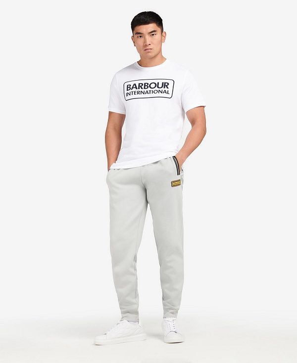 Barbour Essential Large Logo T-shirt White | BABO88278