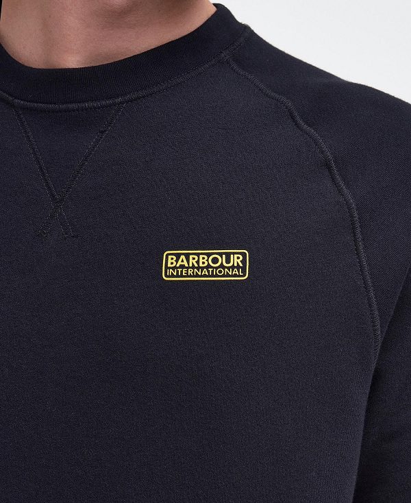 Barbour Essential Logo Sweatshirt Black | BABO88431