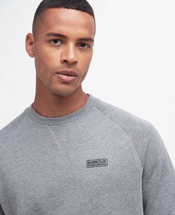 Barbour Essential Logo Sweatshirt Grey | BABO88428