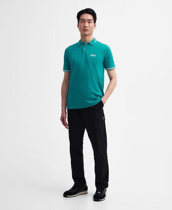 Barbour Essential Polo Shirt Fender Teal | BABO88064