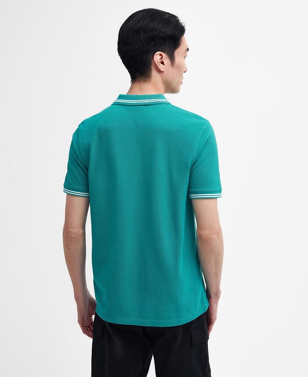 Barbour Essential Polo Shirt Fender Teal | BABO88064