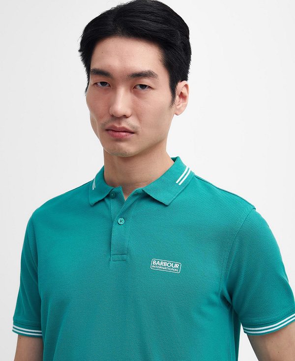 Barbour Essential Polo Shirt Fender Teal | BABO88064