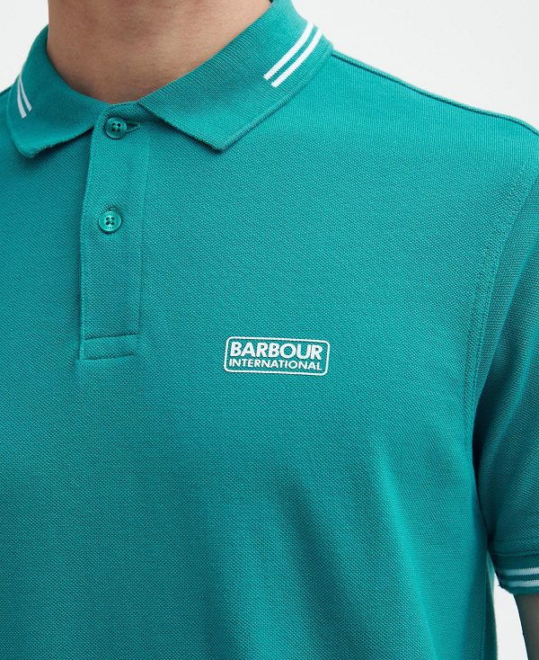 Barbour Essential Polo Shirt Fender Teal | BABO88064