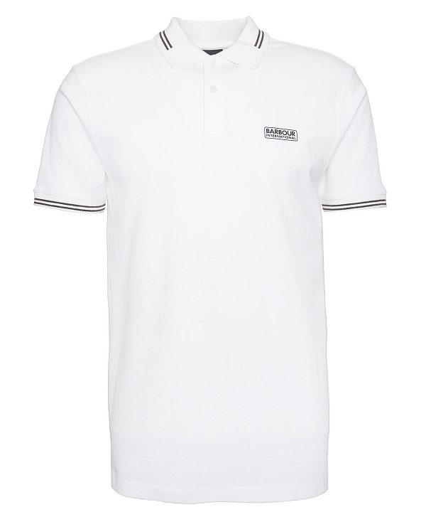 Barbour Essential Polo Shirt White | BABO88063