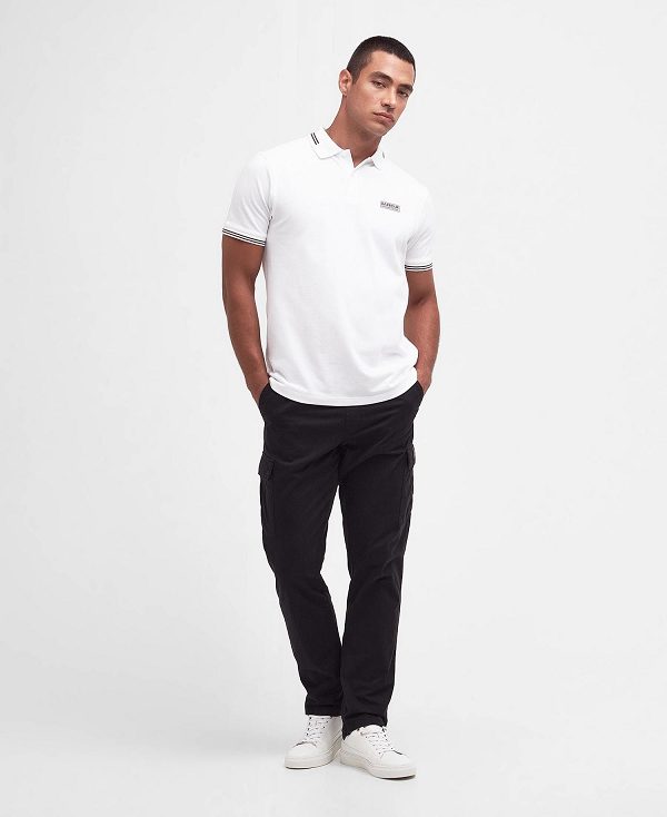 Barbour Essential Polo Shirt White | BABO88063