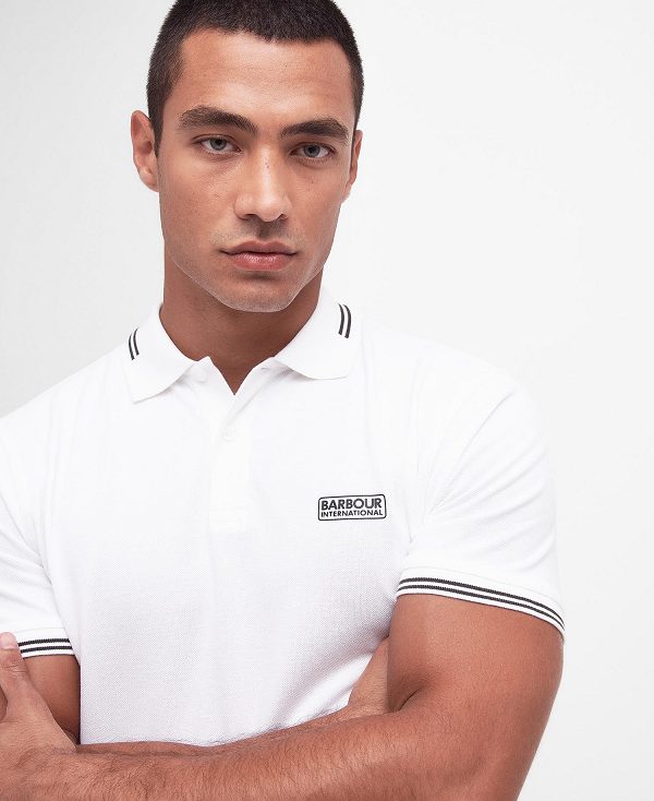 Barbour Essential Polo Shirt White | BABO88063