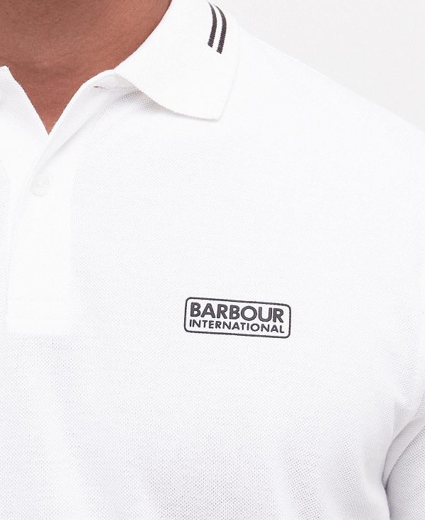 Barbour Essential Polo Shirt White | BABO88063