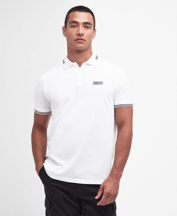 Barbour Essential Polo Shirt White | BABO88063