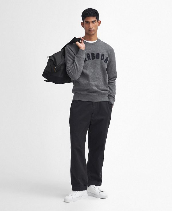 Barbour Essential Prep Logo Sweatshirt Grey | BABO88477