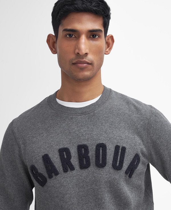 Barbour Essential Prep Logo Sweatshirt Grey | BABO88477