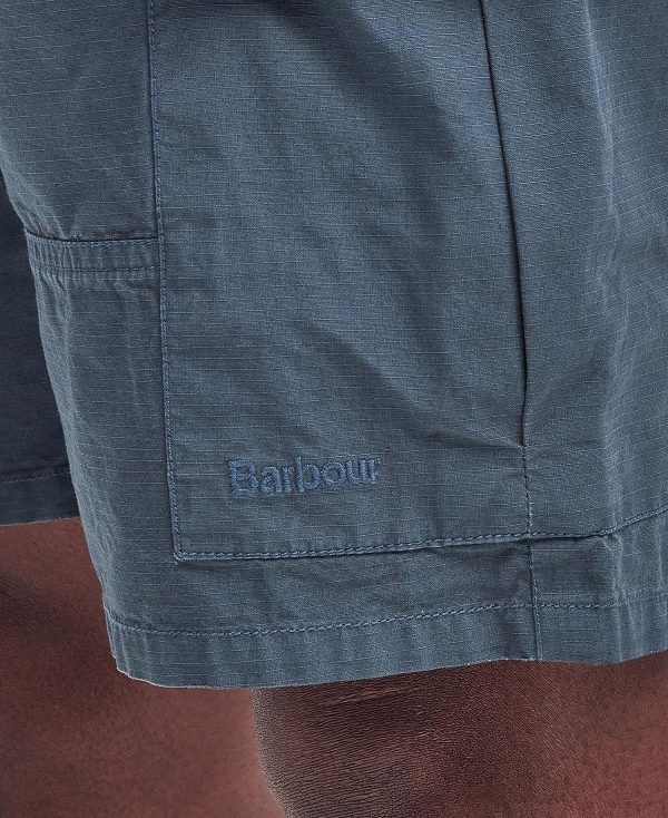 Barbour Essential Ripstop Cargo Shorts Dark Slate | BABO88800