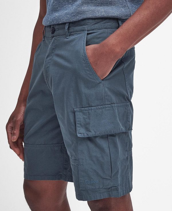 Barbour Essential Ripstop Cargo Shorts Dark Slate | BABO88800