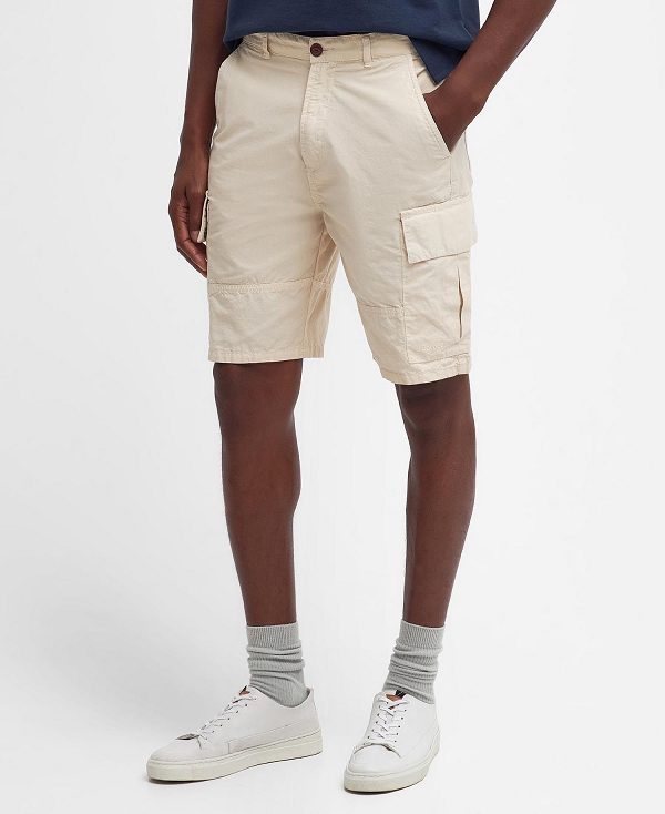 Barbour Essential Ripstop Cargo Shorts Fog | BABO88783