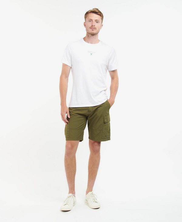 Barbour Essential Ripstop Cargo Shorts Ivy Green | BABO88743