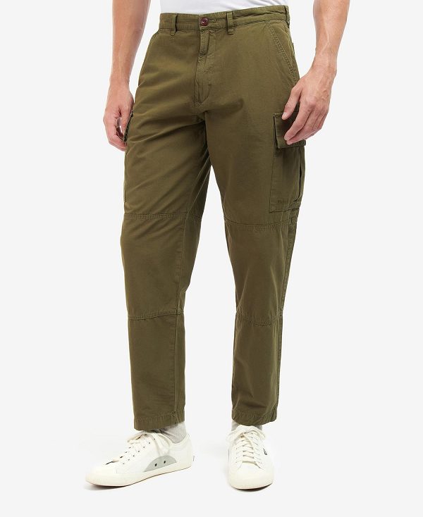 Barbour Essential Ripstop Cargo Trousers Ivy Green | BABO88738