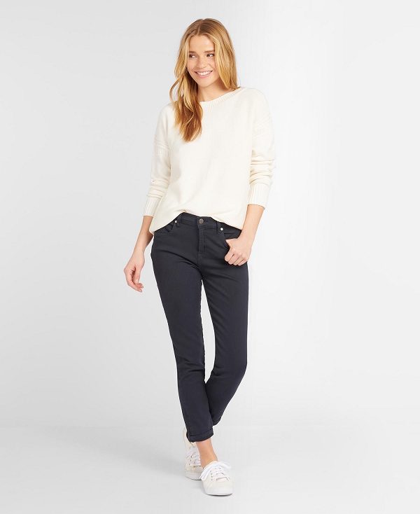 Barbour Essential Slim Jeans White | BABO89824