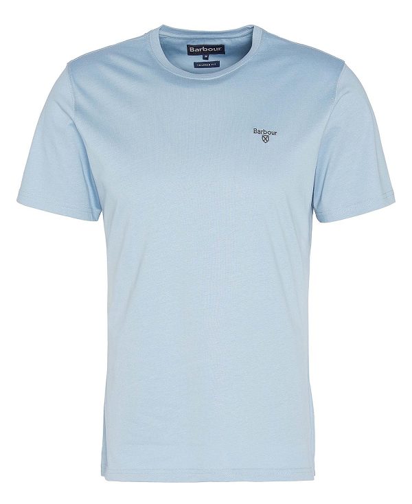 Barbour Essential Sports T-shirt Blue | BABO88407