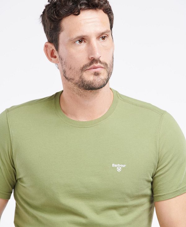 Barbour Essential Sports T-shirt Dusty Mint | BABO88266