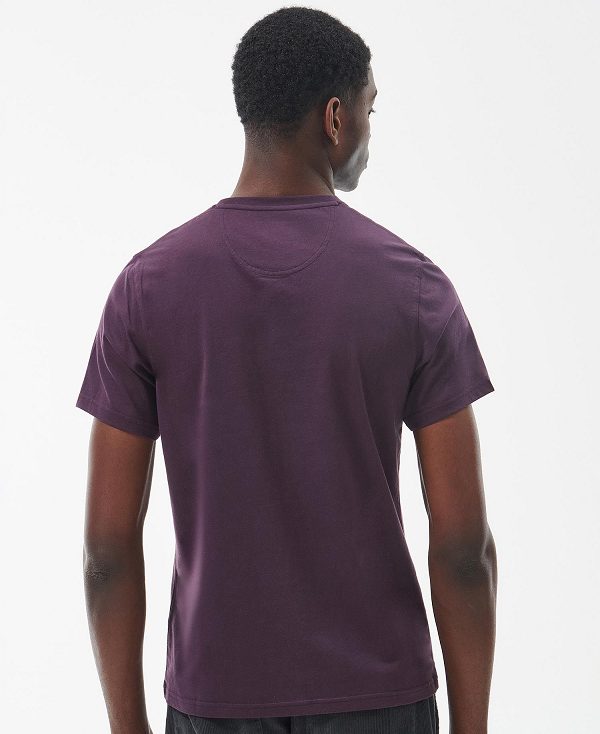 Barbour Essential Sports T-shirt Purple | BABO88390