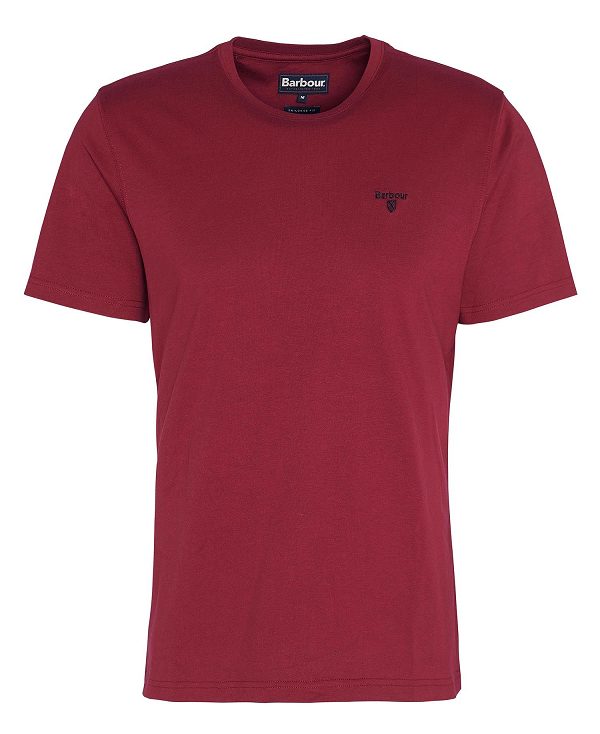 Barbour Essential Sports T-shirt Red | BABO88403