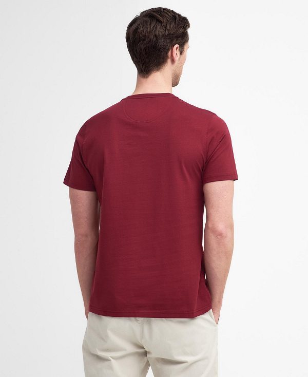 Barbour Essential Sports T-shirt Red | BABO88403