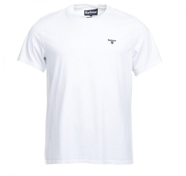 Barbour Essential Sports T-shirt White | BABO88284