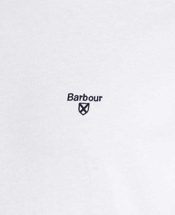 Barbour Essential Sports T-shirt White | BABO88284